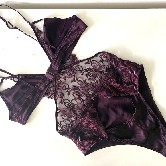 NWOT Coco de Mer Amalie Violet Teddy - Picture 6 of 9